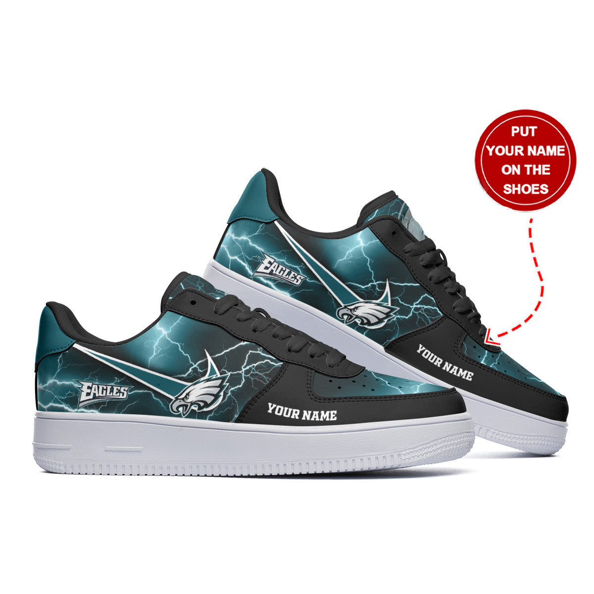 Footwearstorm Philadelphia Eagles NFL Air Low-Top Sneakers Shoes For Men And Women 1205304