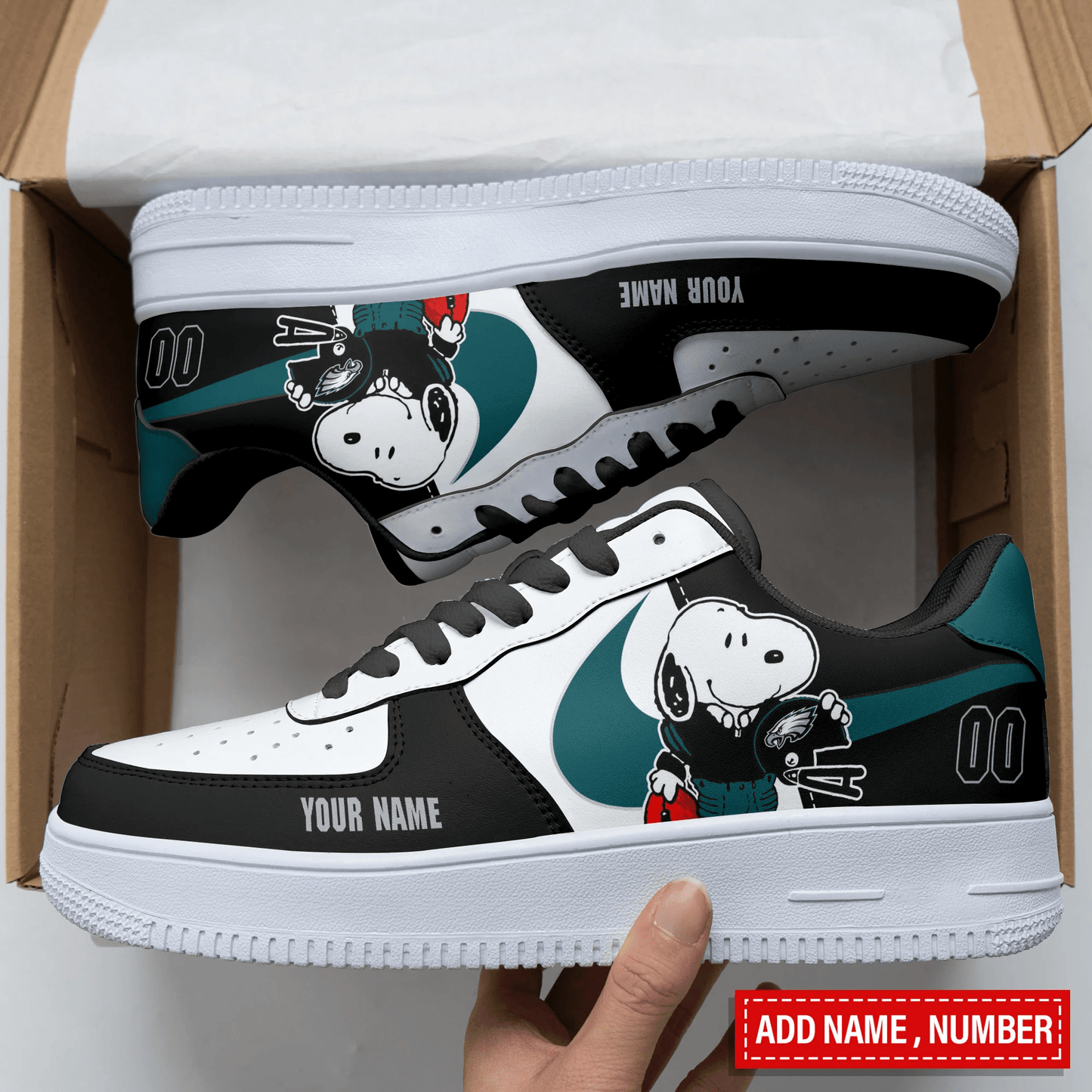 Footwearstorm Philadelphia Eagles NFL Air Low-Top Sneakers Shoes For Men And Women 1205321
