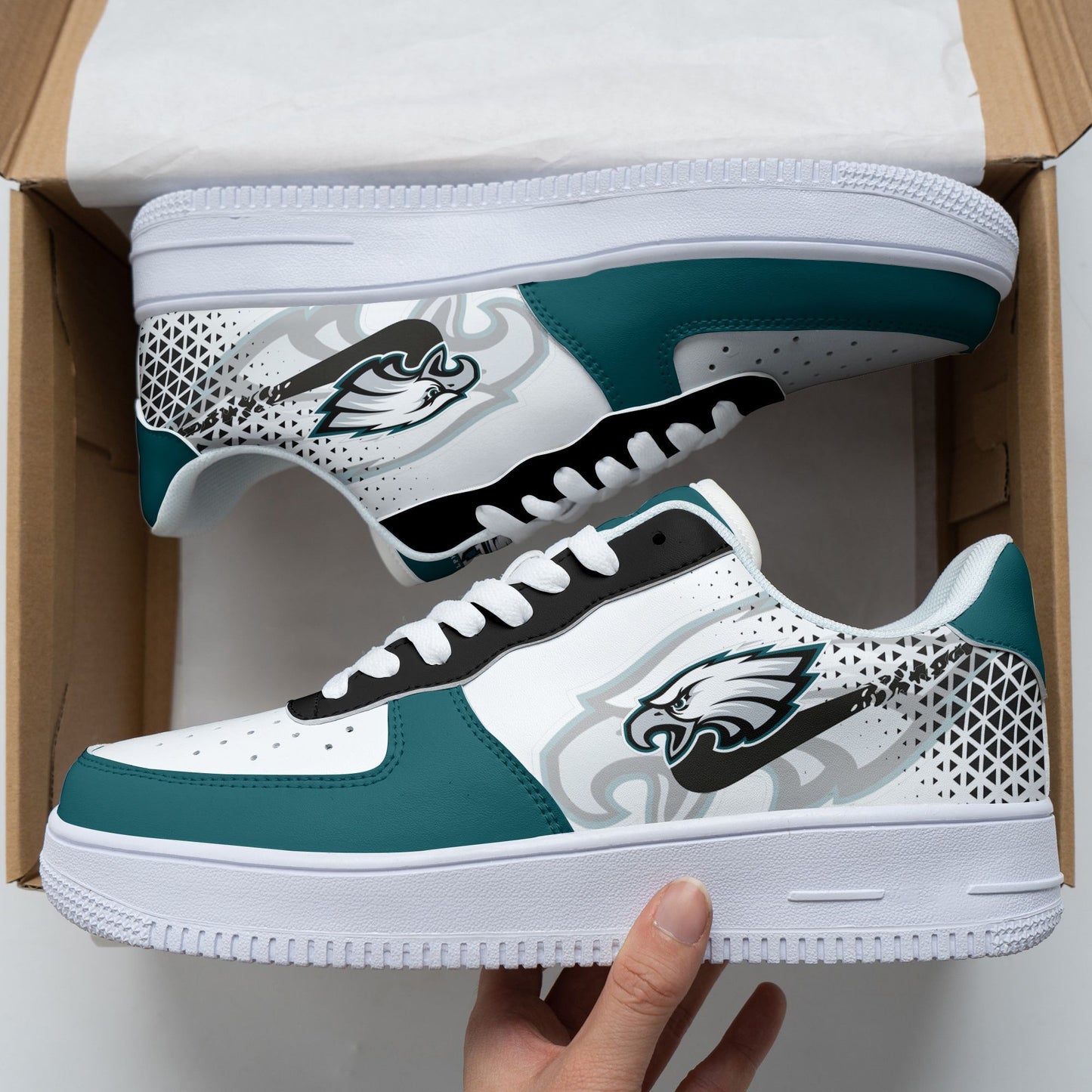 Footwearstorm Philadelphia Eagles NFL Air Low-Top Sneakers Shoes For Men And Women 1205313