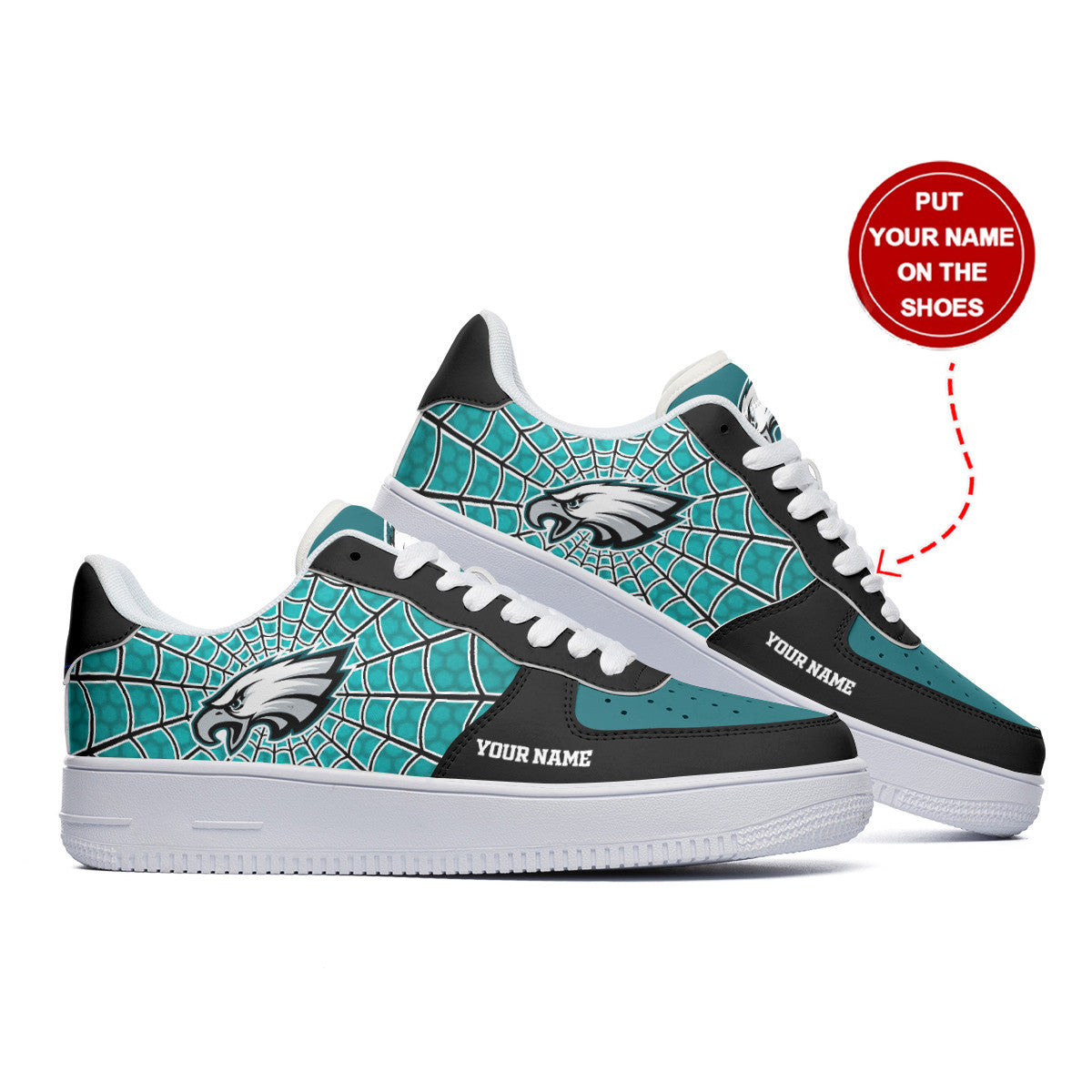 Footwearstorm Philadelphia Eagles NFL Air Low-Top Sneakers Shoes For Men And Women 1205319