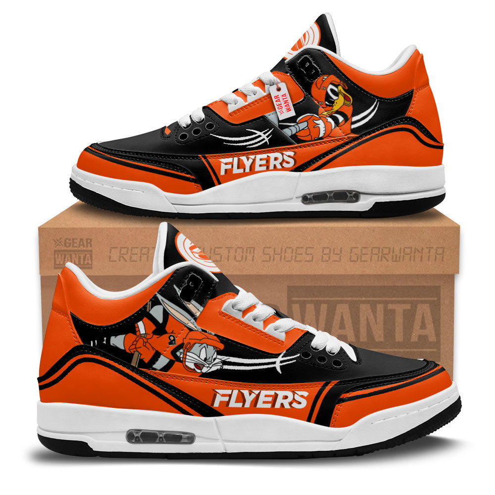 Footwearstorm Philadelphia Flyers AJ3 Sneakers Shoes For Men And Women