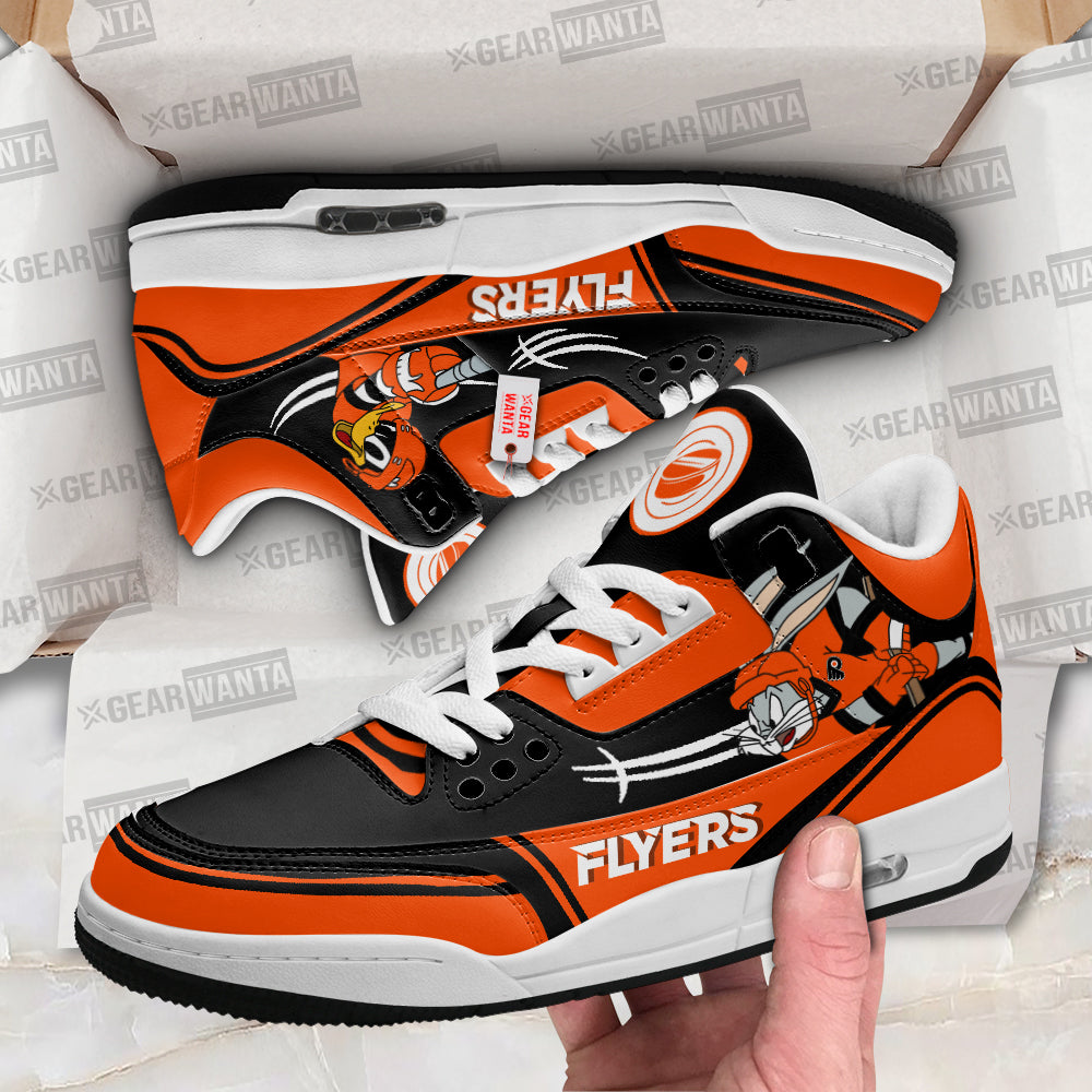 Footwearstorm Philadelphia Flyers AJ3 Sneakers Shoes For Men And Women