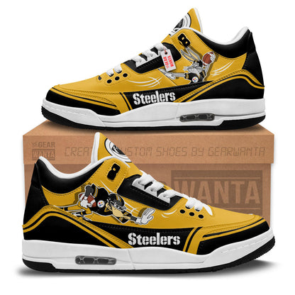 Footwearstorm Pittsburgh Penguins AJ3 Sneakers Shoes For Men And Women