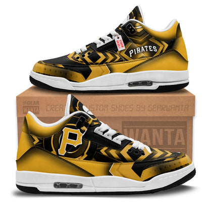Footwearstorm Pittsburgh Pirates AJ3 Sneakers Shoes For Men And Women