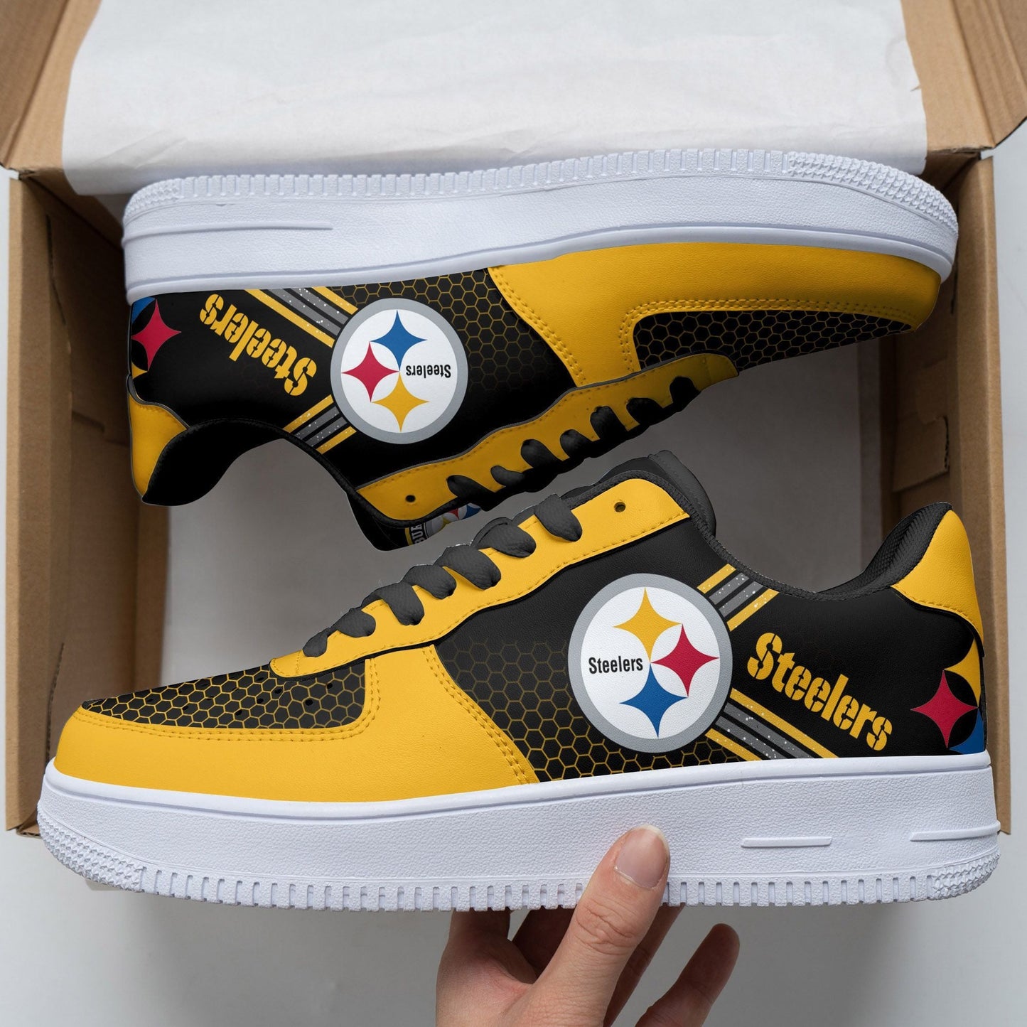 Footwearstorm Pittsburgh Steelers Air Low-Top Sneakers Shoes For Men And Women 1205132