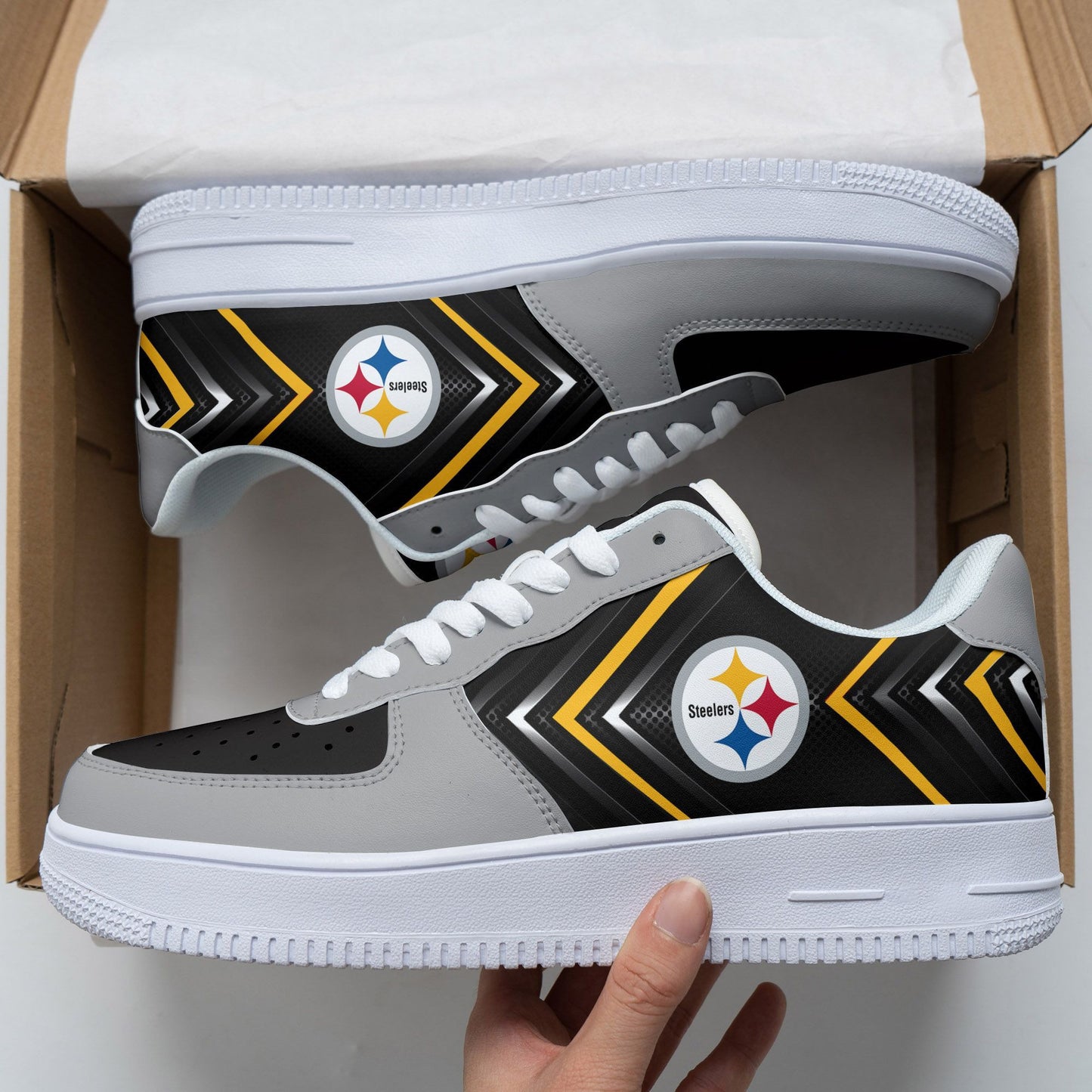 Footwearstorm Pittsburgh Steelers Air Low-Top Sneakers Shoes For Men And Women 1205130