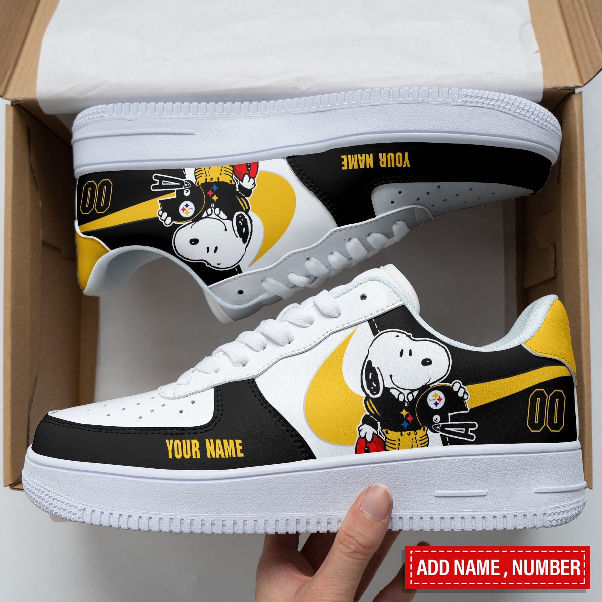Footwearstorm Pittsburgh Steelers Air Low-Top Sneakers Shoes For Men And Women 120579