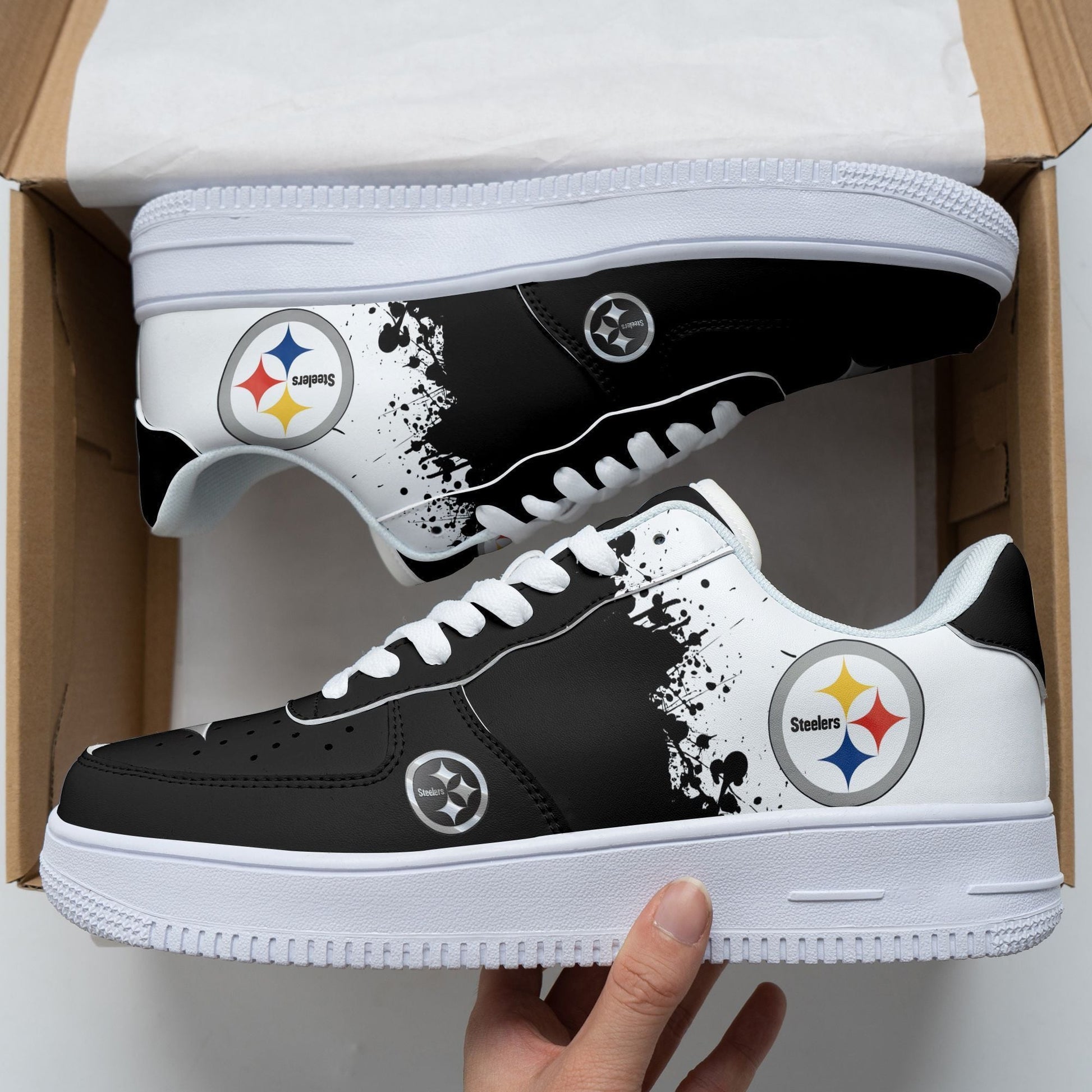 Footwearstorm Pittsburgh Steelers Air Low-Top Sneakers Shoes For Men And Women 1205128