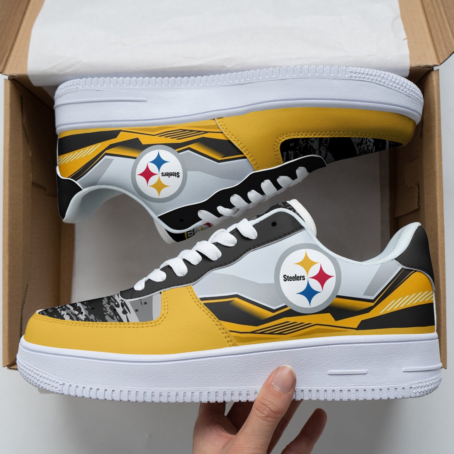 Footwearstorm Pittsburgh Steelers Air Low-Top Sneakers Shoes For Men And Women 120590