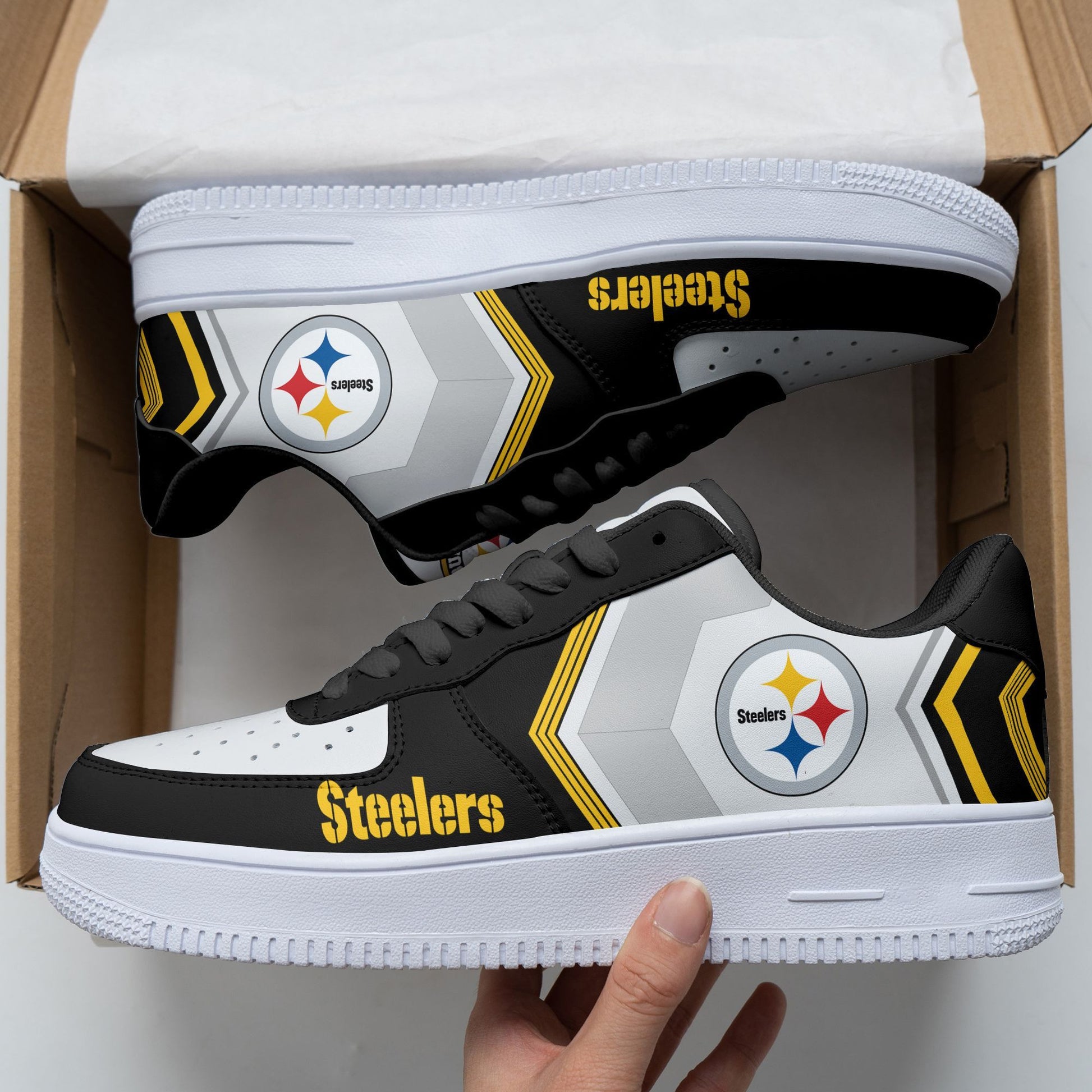 Footwearstorm Pittsburgh Steelers Air Low-Top Sneakers Shoes For Men And Women 1205107