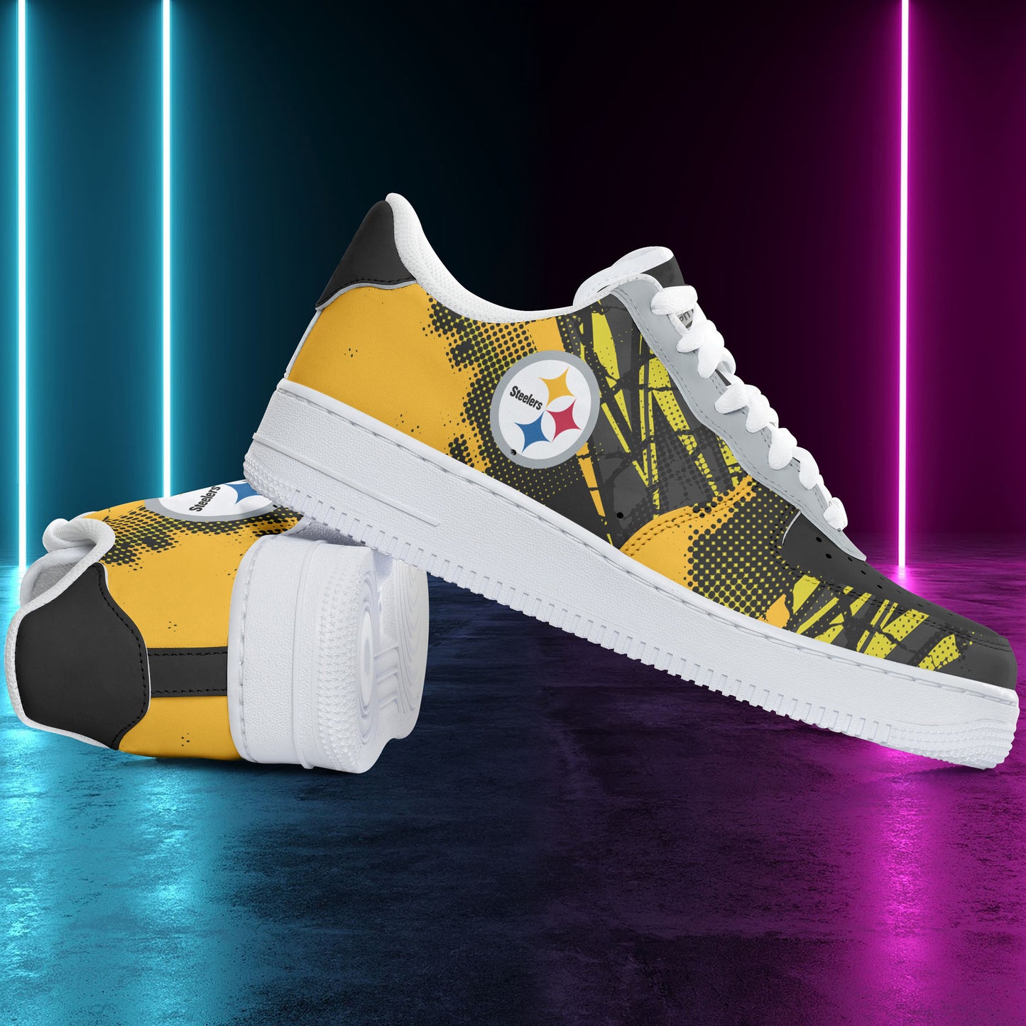 Footwearstorm Pittsburgh Steelers Air Low-Top Sneakers Shoes For Men And Women 1205111