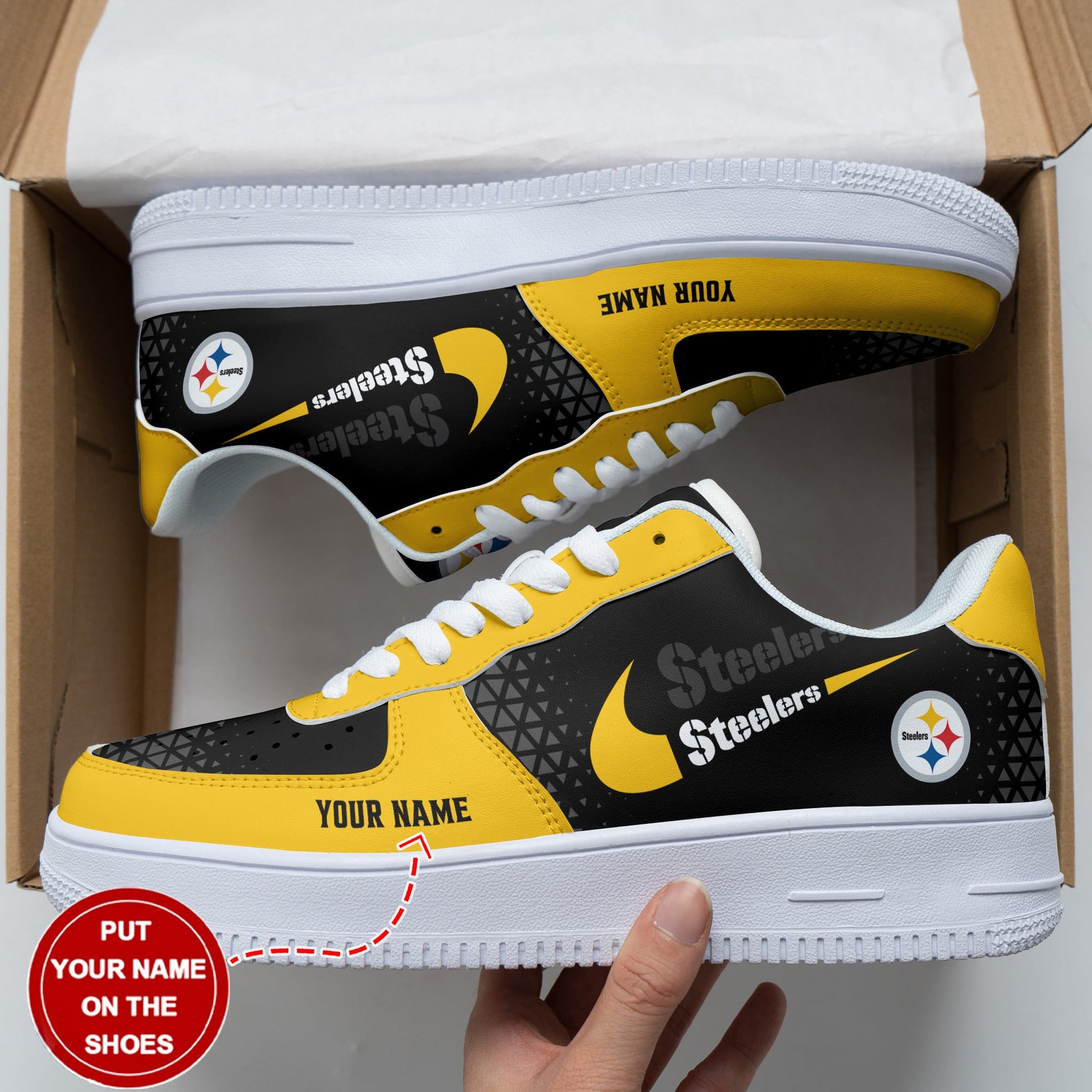 Footwearstorm Pittsburgh Steelers Air Low-Top Sneakers Shoes For Men And Women 120571