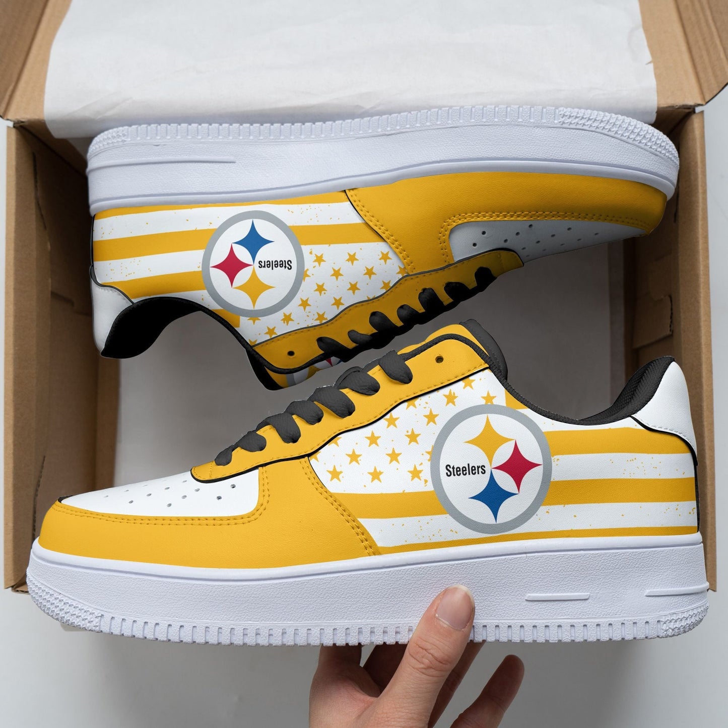 Footwearstorm Pittsburgh Steelers Air Low-Top Sneakers Shoes For Men And Women 1205115