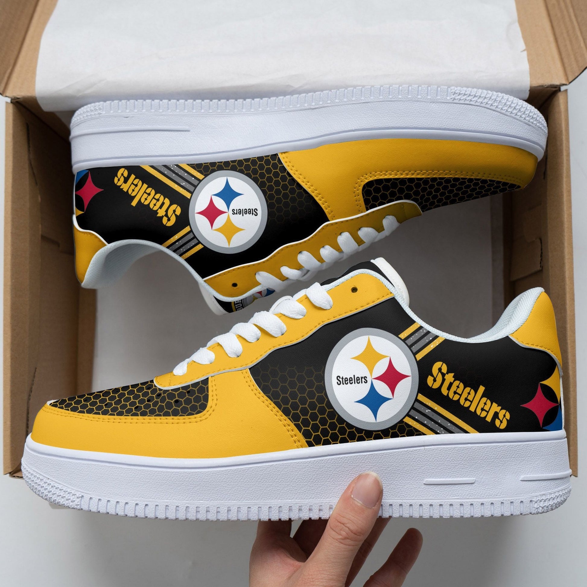 Footwearstorm Pittsburgh Steelers Air Low-Top Sneakers Shoes For Men And Women 1205132