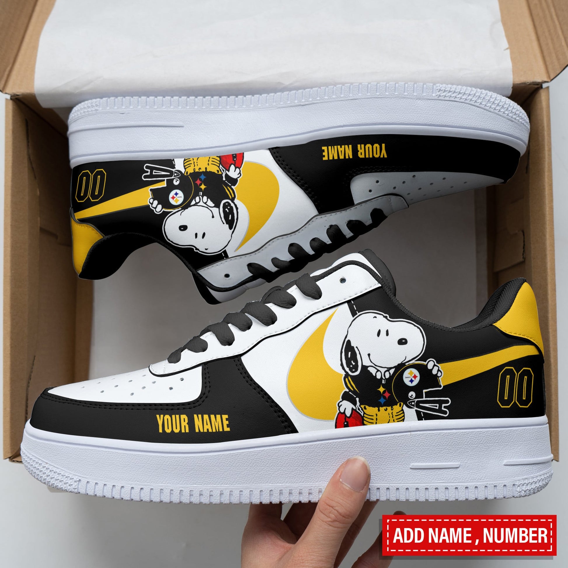 Footwearstorm Pittsburgh Steelers Air Low-Top Sneakers Shoes For Men And Women 120579