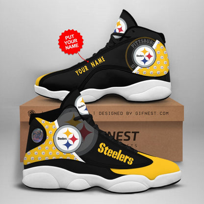 Footwearstorm Pittsburgh Steelers AJ13 Sneakers Shoes For Men And Women 2