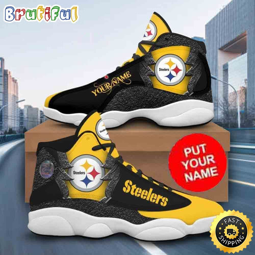 Footwearstorm Pittsburgh Steelers AJ13 Sneakers Shoes For Men And Women 1