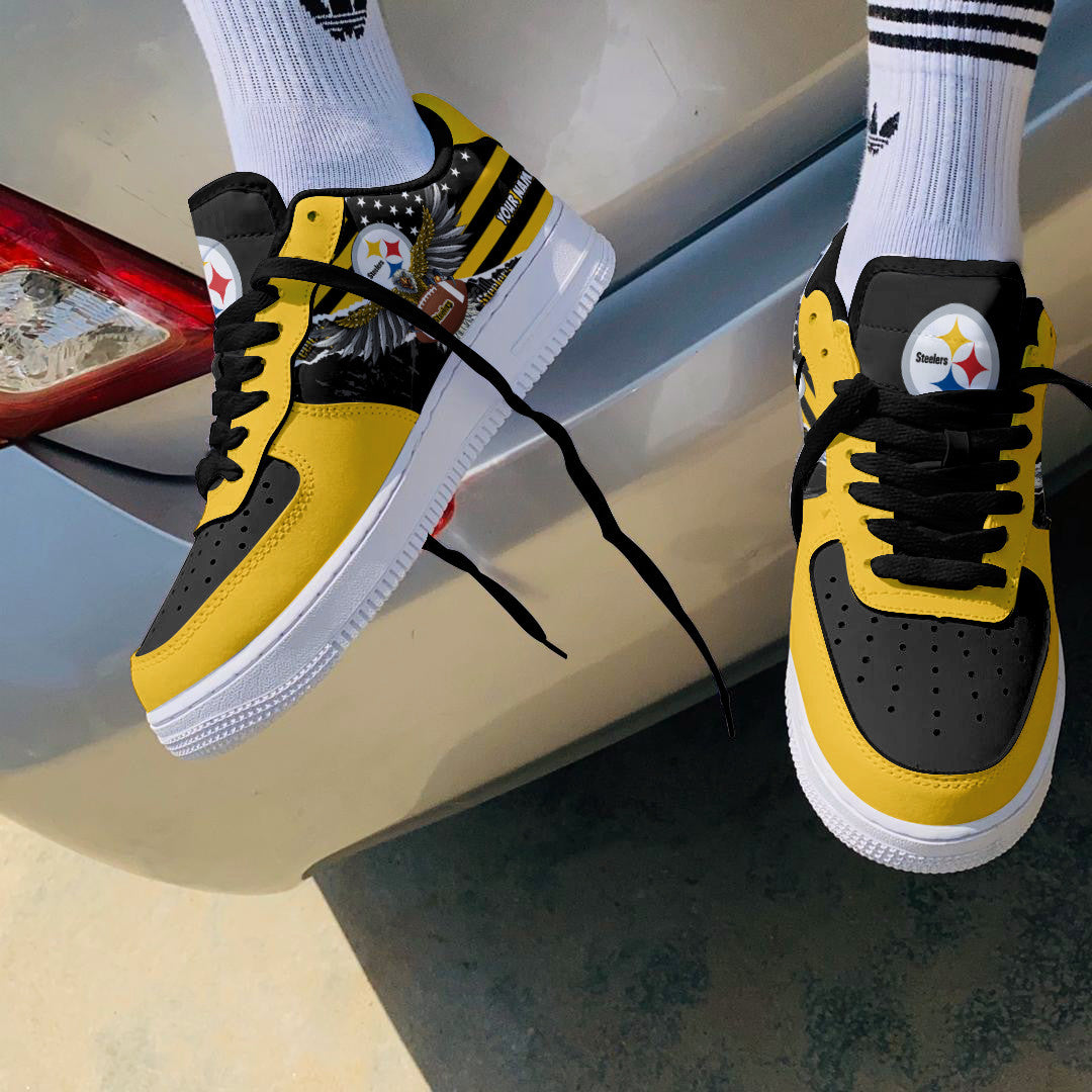 Footwearstorm Pittsburgh Steelers NFL Air Low-Top Sneakers Shoes For Men And Women 1205479