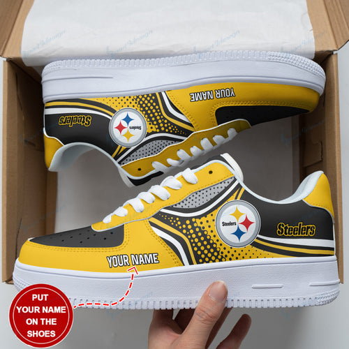 Footwearstorm Pittsburgh Steelers NFL Air Low-Top Sneakers Shoes For Men And Women 1205493