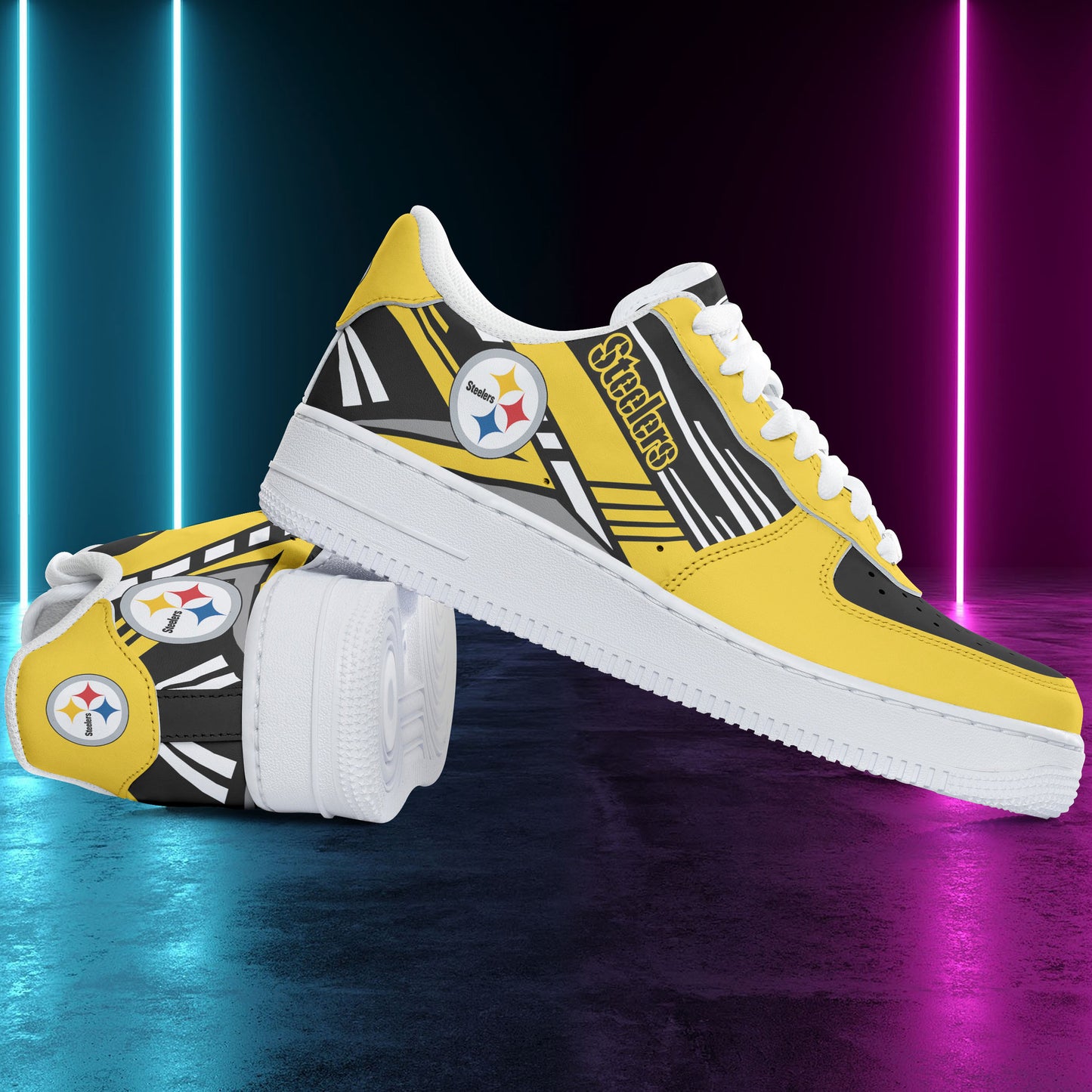 Footwearstorm Pittsburgh Steelers NFL Air Low-Top Sneakers Shoes For Men And Women 1205494