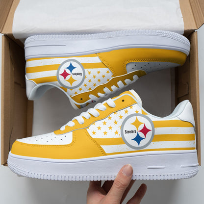 Footwearstorm Pittsburgh Steelers NFL Air Low-Top Sneakers Shoes For Men And Women 1205544