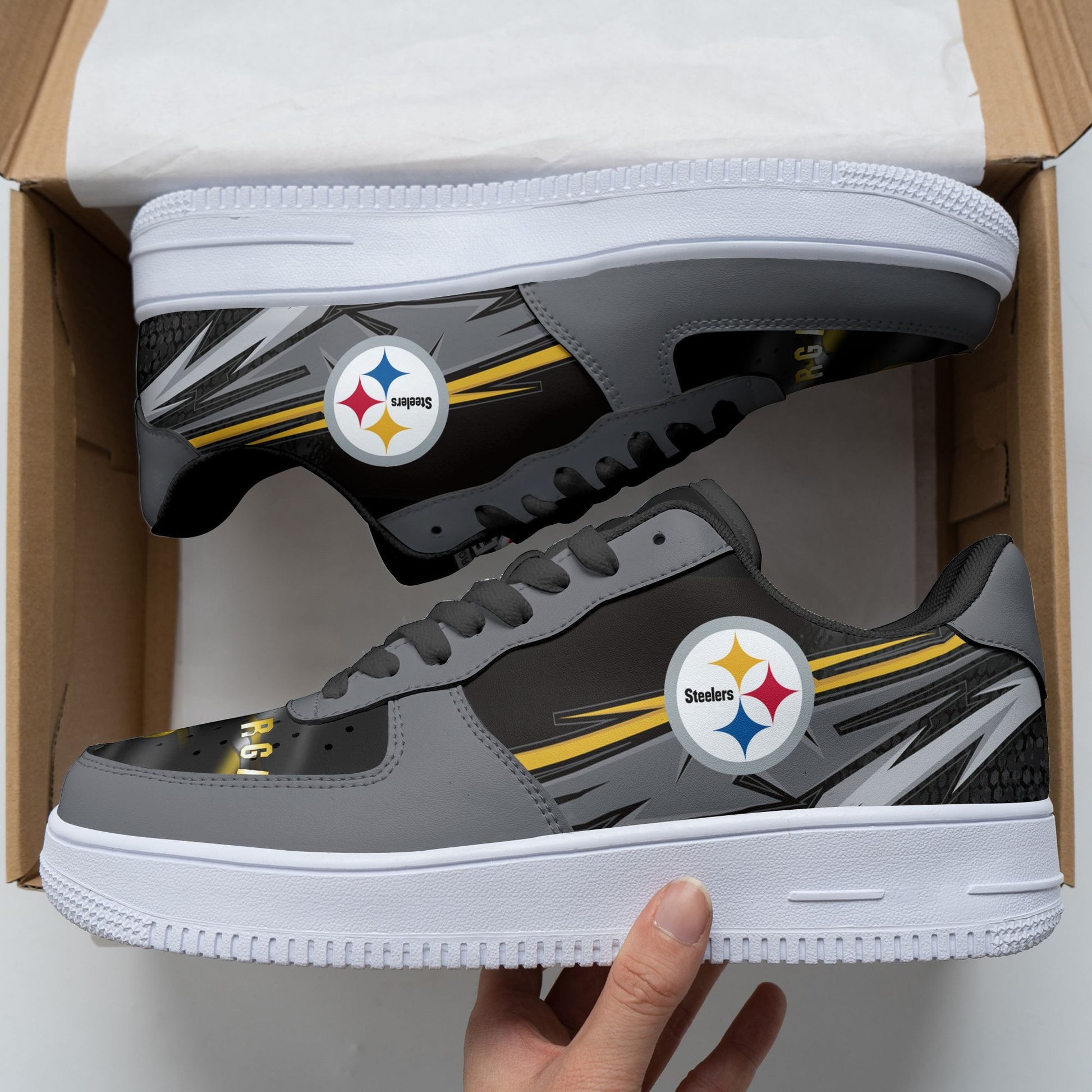 Footwearstorm Pittsburgh Steelers NFL Air Low-Top Sneakers Shoes For Men And Women 1205504