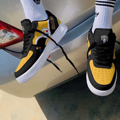 Footwearstorm Pittsburgh Steelers NFL Air Low-Top Sneakers Shoes For Men And Women 1205500
