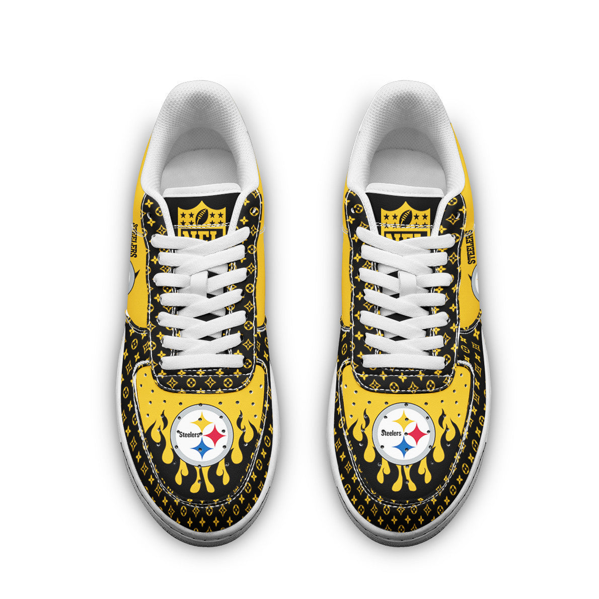 Footwearstorm Pittsburgh Steelers NFL Air Low-Top Sneakers Shoes For Men And Women 1205562