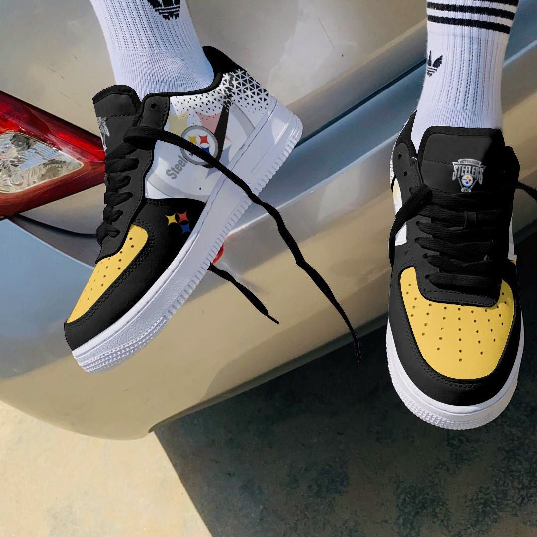 Footwearstorm Pittsburgh Steelers NFL Air Low-Top Sneakers Shoes For Men And Women 1205540