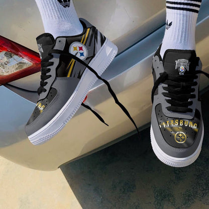 Footwearstorm Pittsburgh Steelers NFL Air Low-Top Sneakers Shoes For Men And Women 1205542