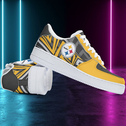 Footwearstorm Pittsburgh Steelers NFL Air Low-Top Sneakers Shoes For Men And Women 1205498