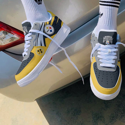 Footwearstorm Pittsburgh Steelers NFL Air Low-Top Sneakers Shoes For Men And Women 1205541