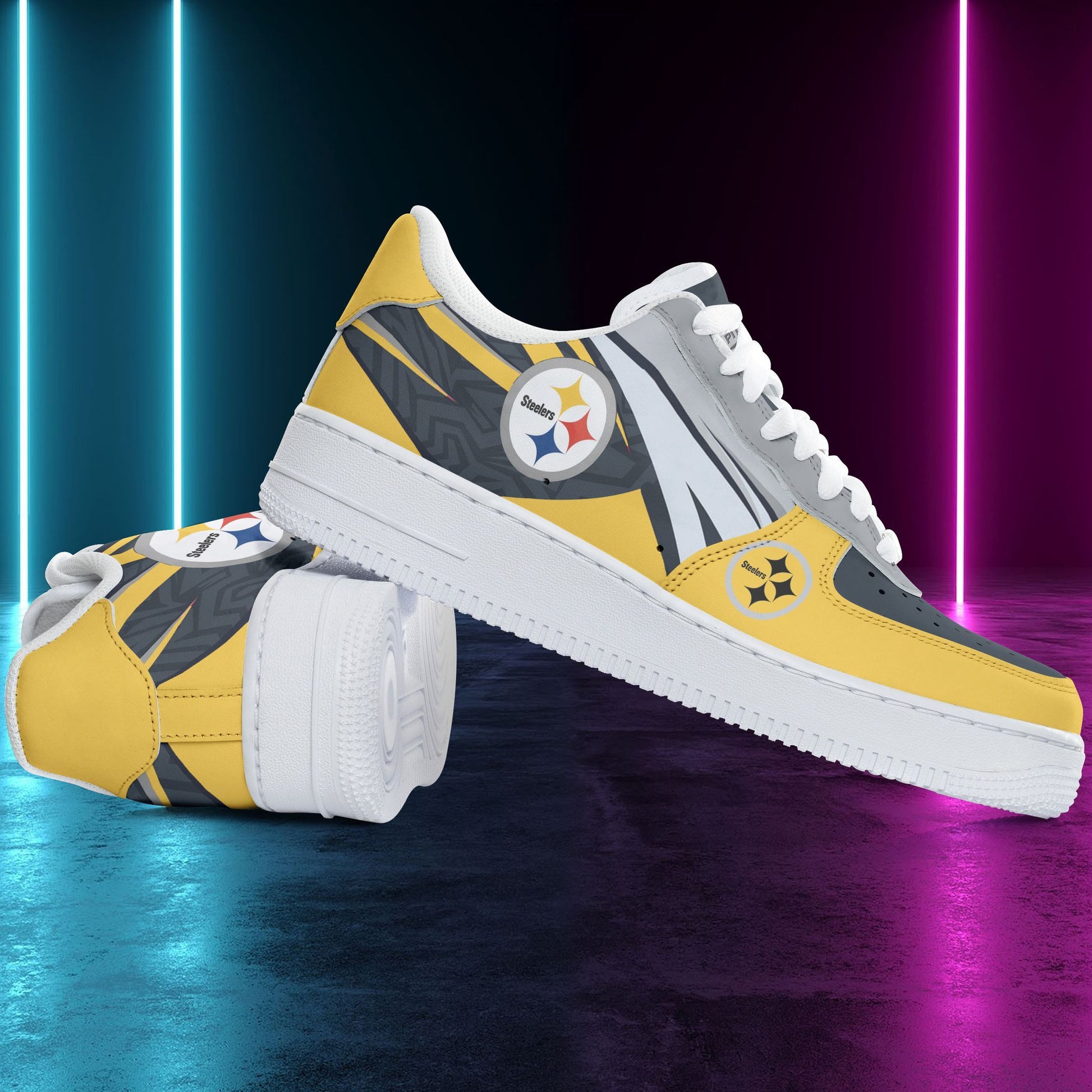 Footwearstorm Pittsburgh Steelers NFL Air Low-Top Sneakers Shoes For Men And Women 1205505