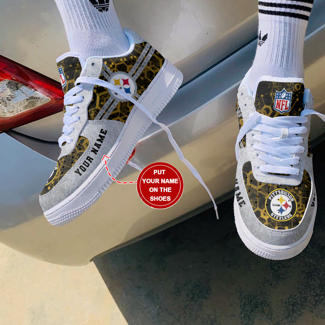 Footwearstorm Pittsburgh Steelers NFL Air Low-Top Sneakers Shoes For Men And Women 1205566