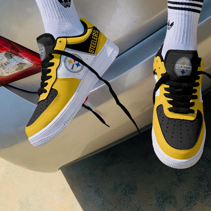 Footwearstorm Pittsburgh Steelers NFL Air Low-Top Sneakers Shoes For Men And Women 1205482