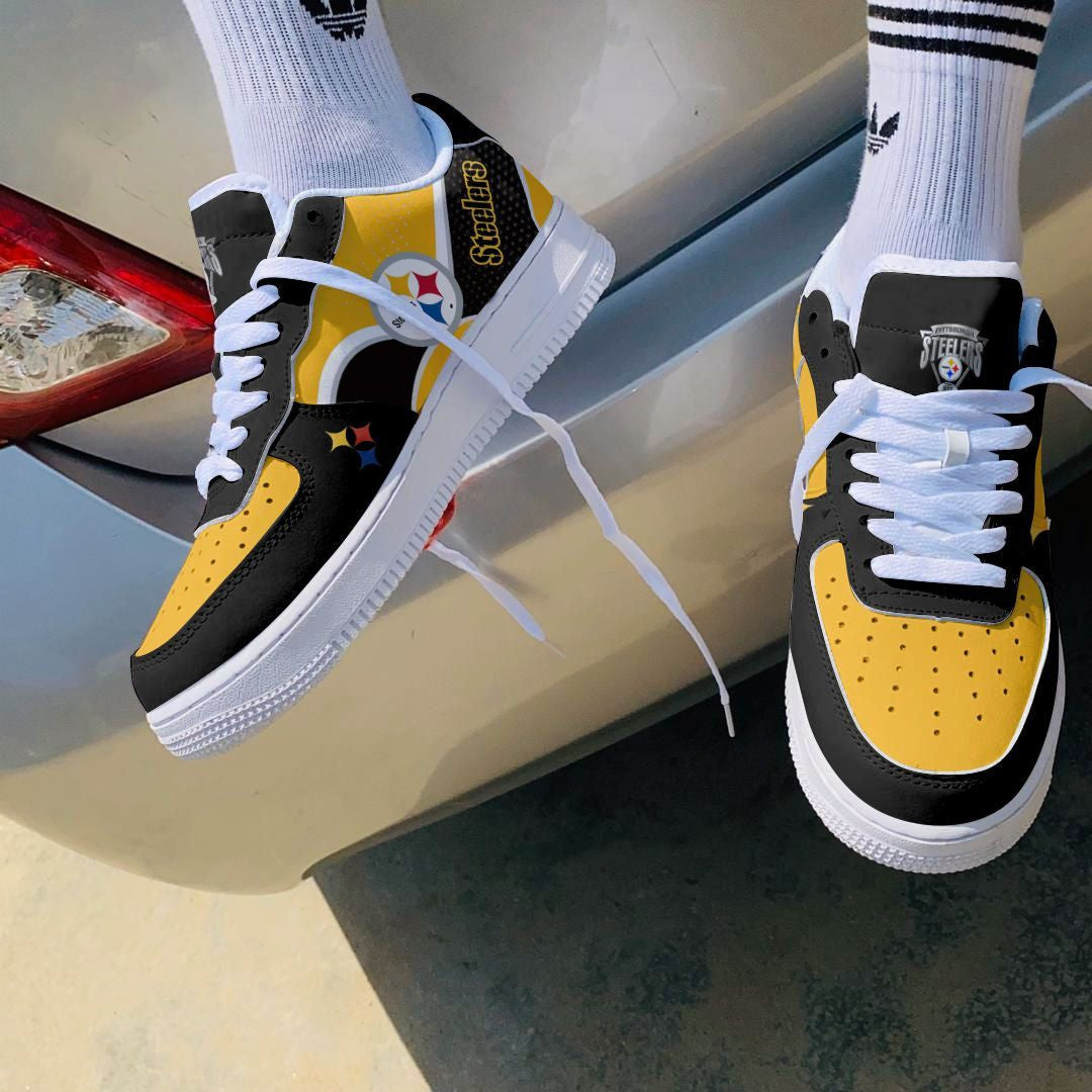 Footwearstorm Pittsburgh Steelers NFL Air Low-Top Sneakers Shoes For Men And Women 1205500
