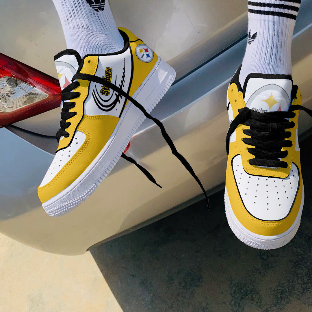 Footwearstorm Pittsburgh Steelers NFL Air Low-Top Sneakers Shoes For Men And Women 1205558