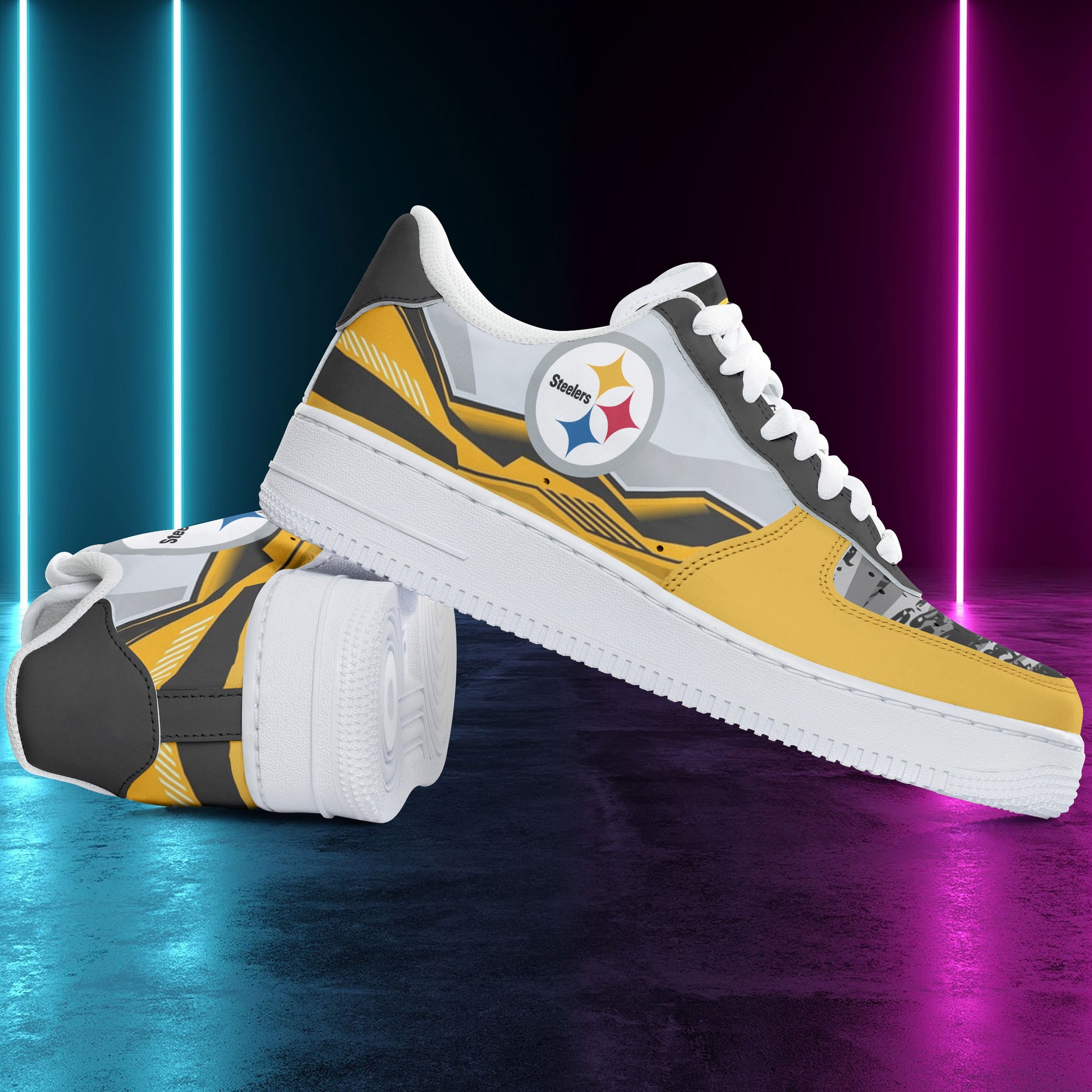 Footwearstorm Pittsburgh Steelers NFL Air Low-Top Sneakers Shoes For Men And Women 1205491
