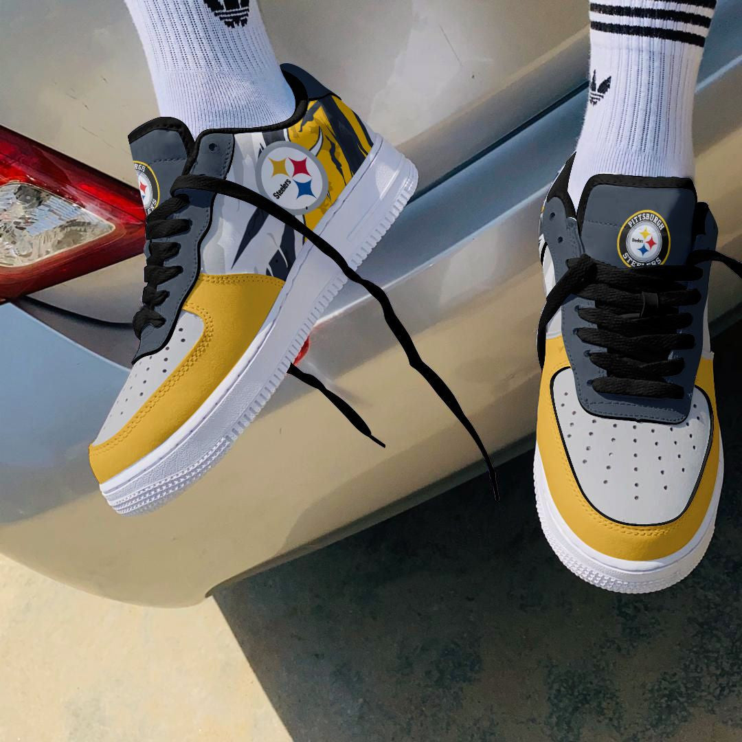 Footwearstorm Pittsburgh Steelers NFL Air Low-Top Sneakers Shoes For Men And Women 1205502