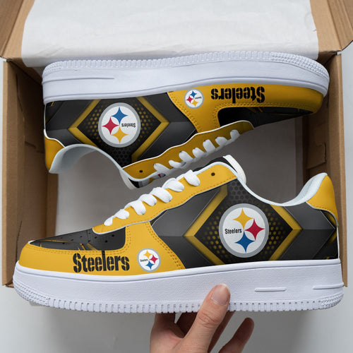 Footwearstorm Pittsburgh Steelers NFL Air Low-Top Sneakers Shoes For Men And Women 1205510