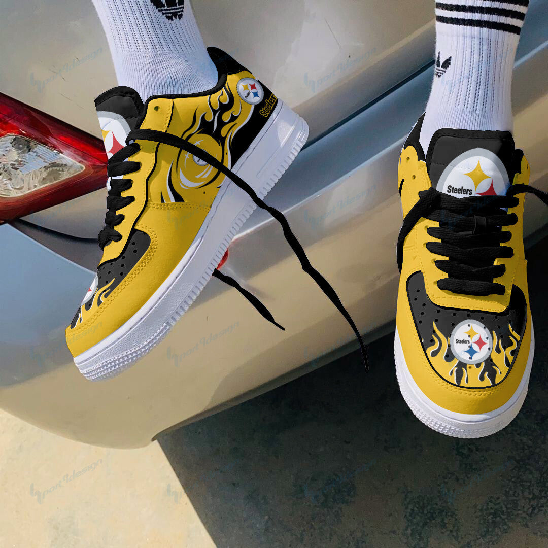 Footwearstorm Pittsburgh Steelers NFL Air Low-Top Sneakers Shoes For Men And Women 1205478
