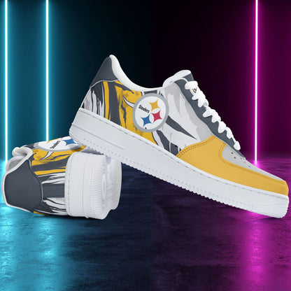 Footwearstorm Pittsburgh Steelers NFL Air Low-Top Sneakers Shoes For Men And Women 1205502