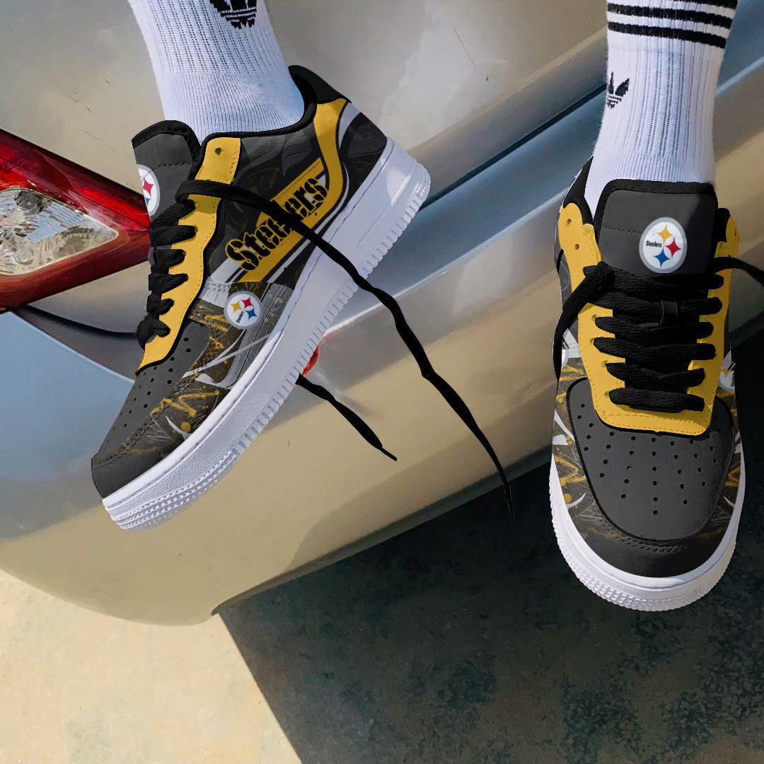Footwearstorm Pittsburgh Steelers NFL Air Low-Top Sneakers Shoes For Men And Women 1205495