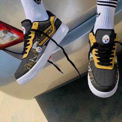 Footwearstorm Pittsburgh Steelers NFL Air Low-Top Sneakers Shoes For Men And Women 1205495