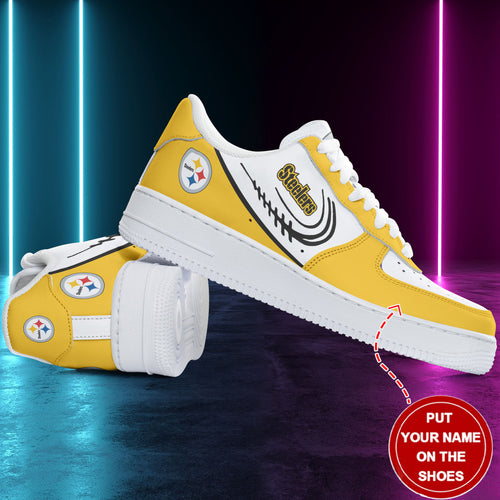 Footwearstorm Pittsburgh Steelers NFL Air Low-Top Sneakers Shoes For Men And Women 1205488