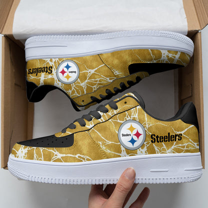 Footwearstorm Pittsburgh Steelers NFL Air Low-Top Sneakers Shoes For Men And Women 1205887