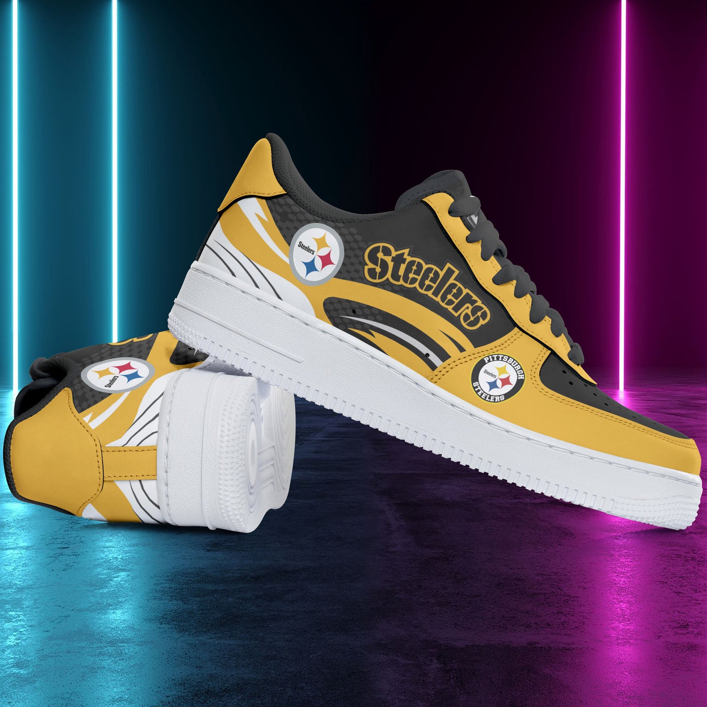 Footwearstorm Pittsburgh Steelers NFL Air Low-Top Sneakers Shoes For Men And Women 1205563
