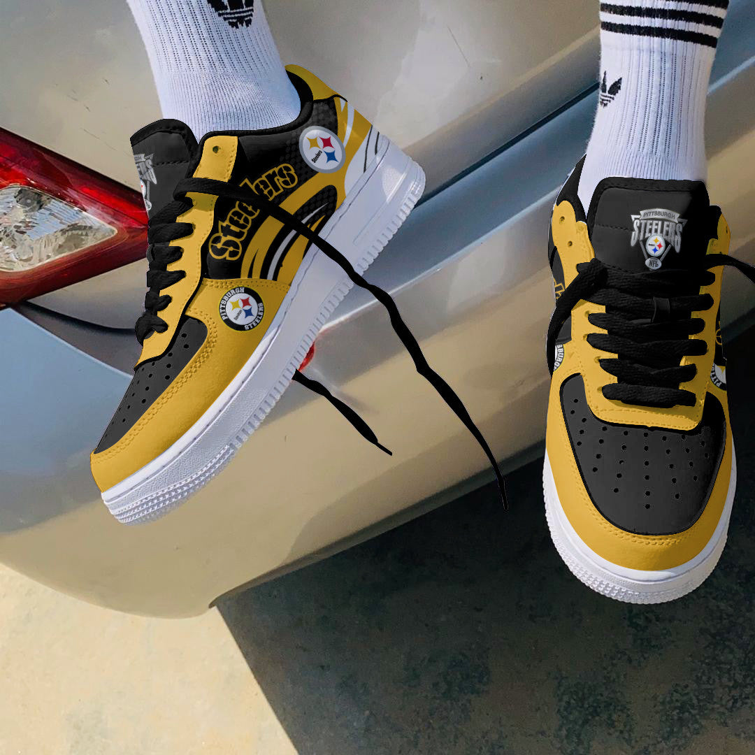 Footwearstorm Pittsburgh Steelers NFL Air Low-Top Sneakers Shoes For Men And Women 1205487
