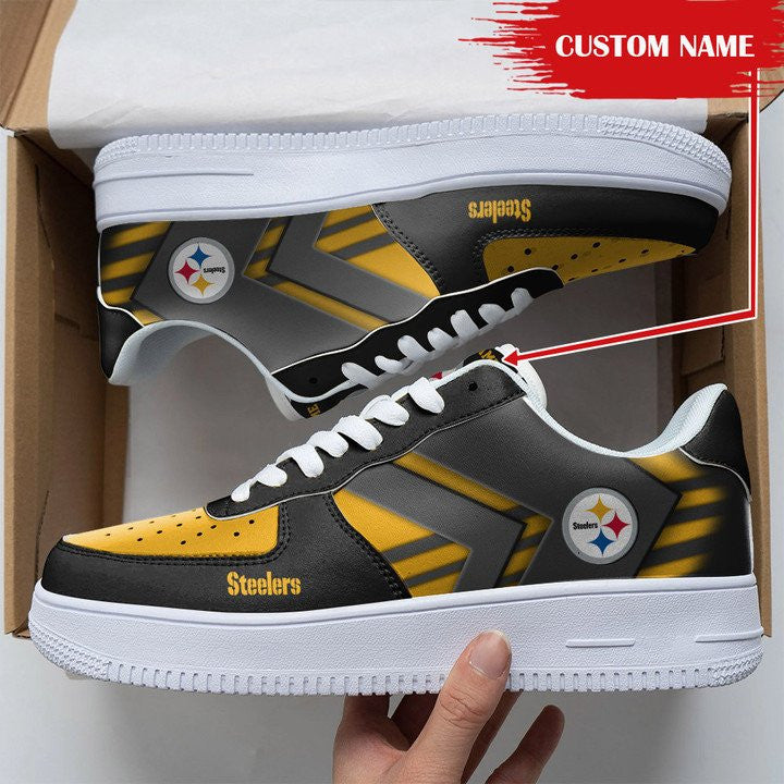 Footwearstorm Pittsburgh Steelers NFL Air Low-Top Sneakers Shoes For Men And Women 1205554