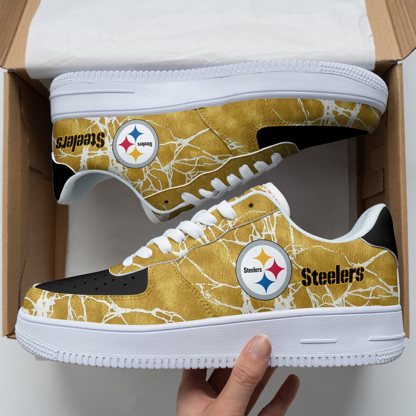 Footwearstorm Pittsburgh Steelers NFL Air Low-Top Sneakers Shoes For Men And Women 1205887